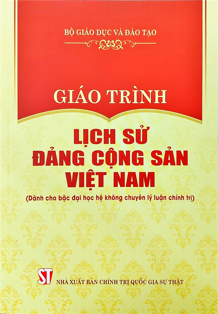 Giáo trình lịch sử Đảng Cộng sản Việt Nam (Dành cho bậc đại học hệ không chuyên lý luận chính trị)